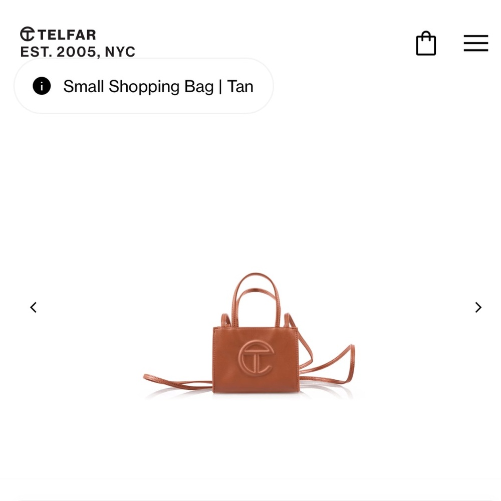 Brand New - Telfar Brown Mini Bag Stylish and Compact